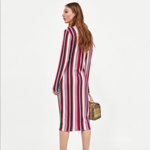 Zara™ Striped Pastel Midi Dress main image 0